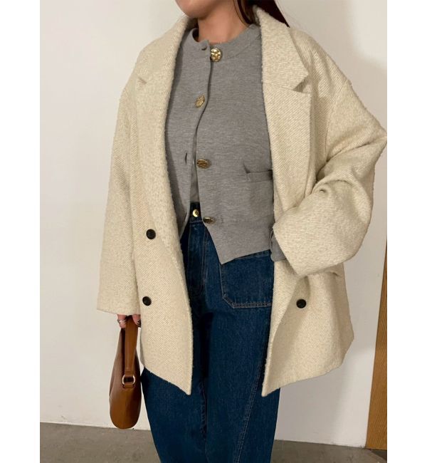 LAGUNAMOON「ネップツイードオーバージャケットコート」|その他|