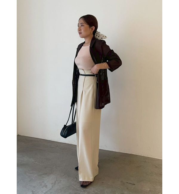 LAGUNAMOON「バイカラーベルトライトパンツ」|その他|
