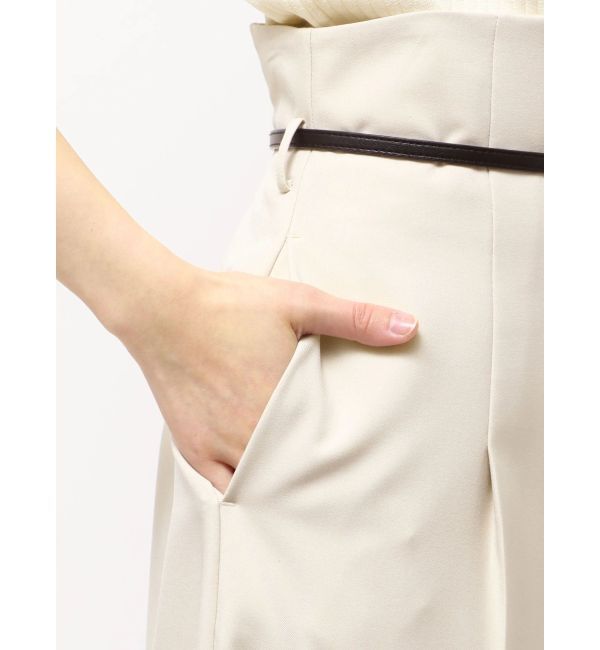 LAGUNAMOON「バイカラーベルトライトパンツ」|その他|