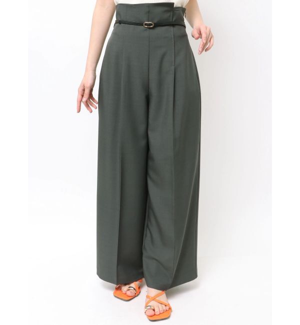 LAGUNAMOON「バイカラーベルトライトパンツ」|その他|