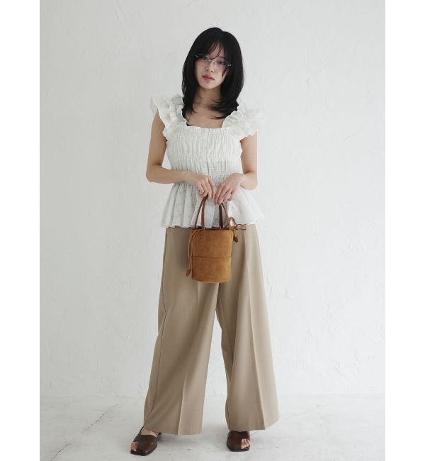 LAGUNAMOON「バイカラーベルトライトパンツ」|その他|