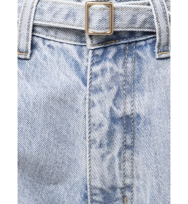 LAGUNAMOON「LMロゴセミワイドデニムパンツ」|デニム|