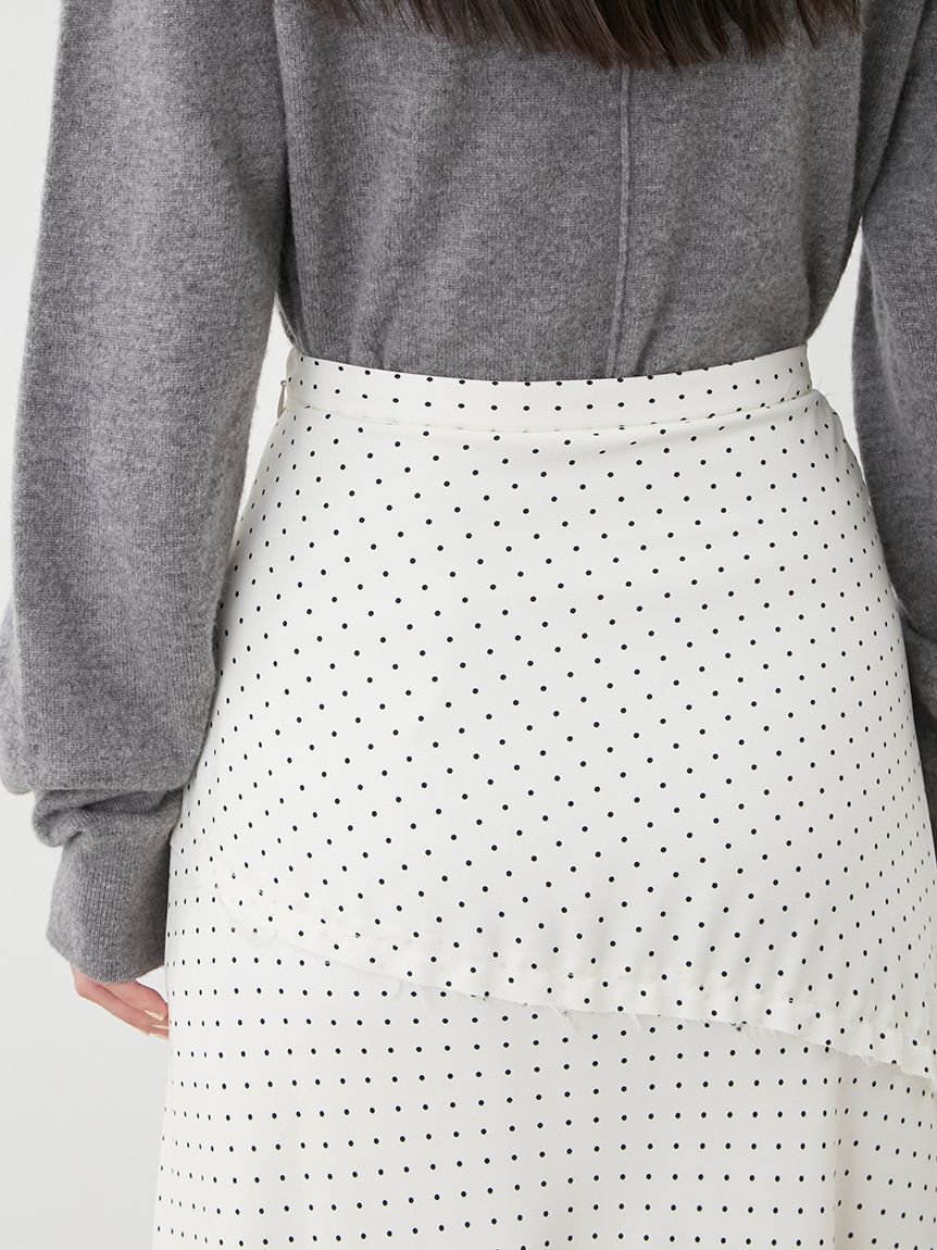 Mila Owen「ドットプリントスパイラルナロースカート」|スカート|