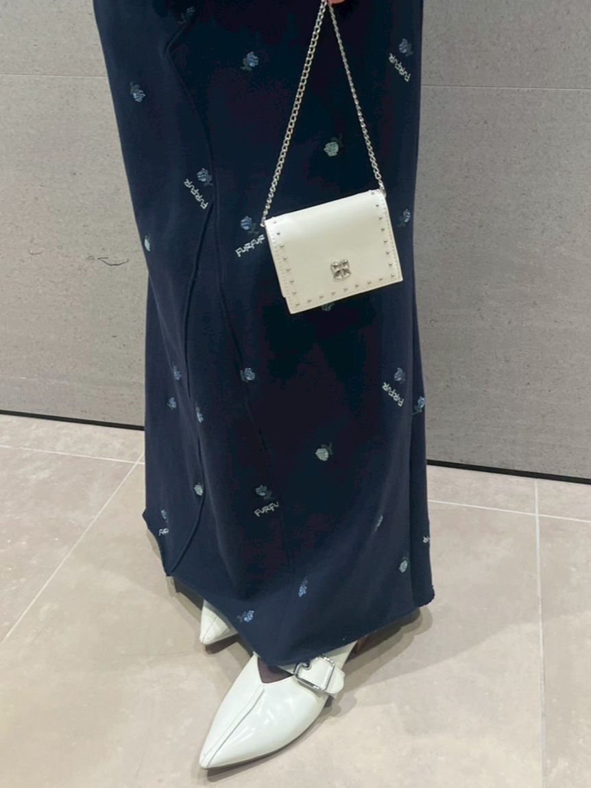 FURFUR「フラワー刺繍スウェットスカート」|スカート|