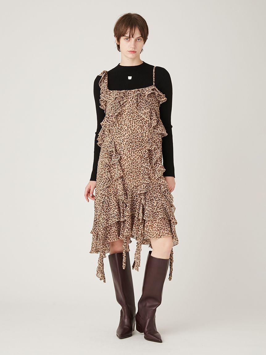 FURFUR「フリルキャミソールワンピース」|ワンピース|