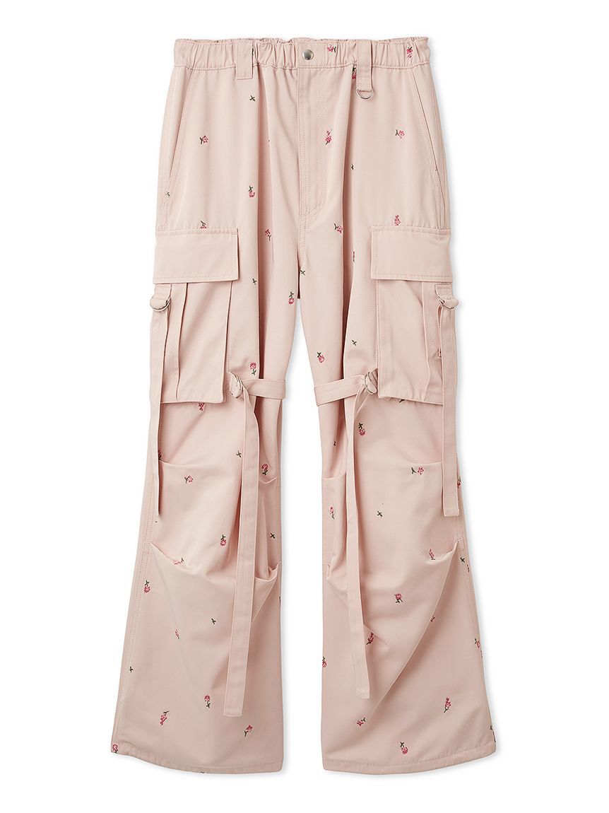 FURFUR「【WEB・一部店舗限定カラー】フラワー刺繍カーゴパンツ」|チノ|