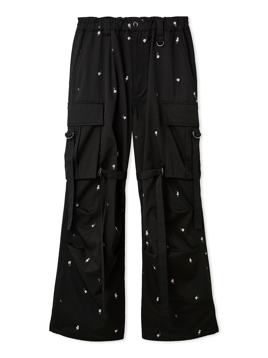 FURFUR「【WEB・一部店舗限定カラー】フラワー刺繍カーゴパンツ」|チノ|