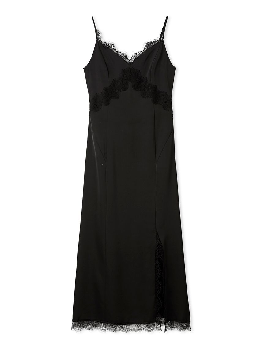 FRAY I.D「【限定カラー】レーストリムキャミワンピース」|ワンピース|