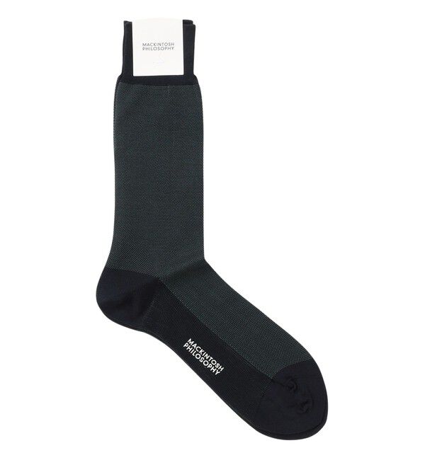 MACKINTOSH PHILOSOPHY「メランジ ビジネスソックス」|ソックス|ネイビー1