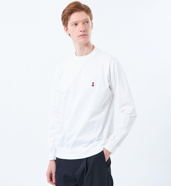 MACKINTOSH PHILOSOPHY「バッキンガムベア バスク天竺 ワイドリブロンT」|Tシャツ・カットソー|ホワイト