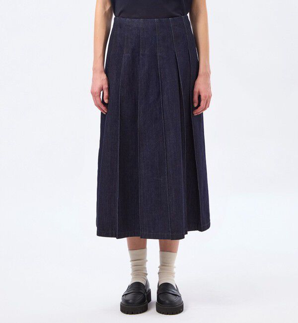 MACKINTOSH PHILOSOPHY「コットンデニムプリーツスカート」|スカート|