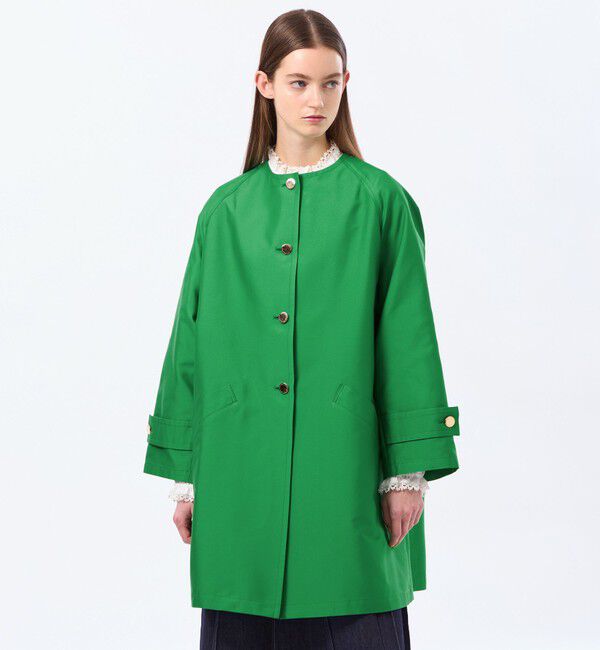 MACKINTOSH PHILOSOPHY「【WELBURY NO COLLAR(ウェルベリーノーカーラー)】ダブルクロス製」|その他|グリーン