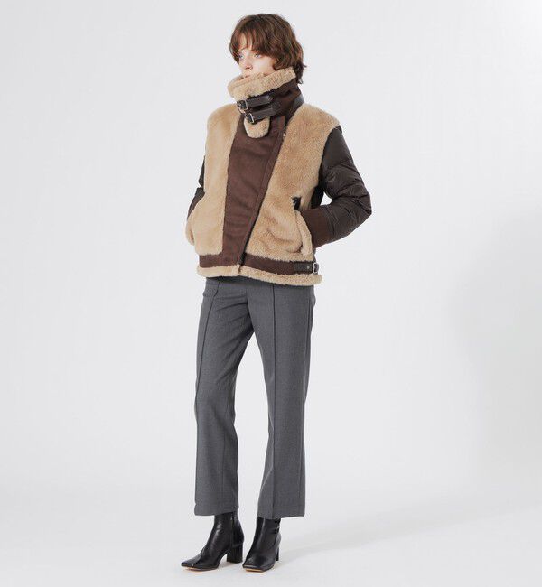  「ファーコンビライダースダウン」|ブルゾン・スタジャン|