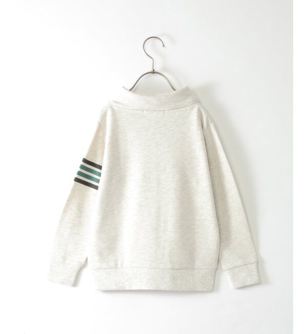 ikka kids「コンチョボタンショール襟トレーナー 2（120~160cm）」|Tシャツ・カットソー|