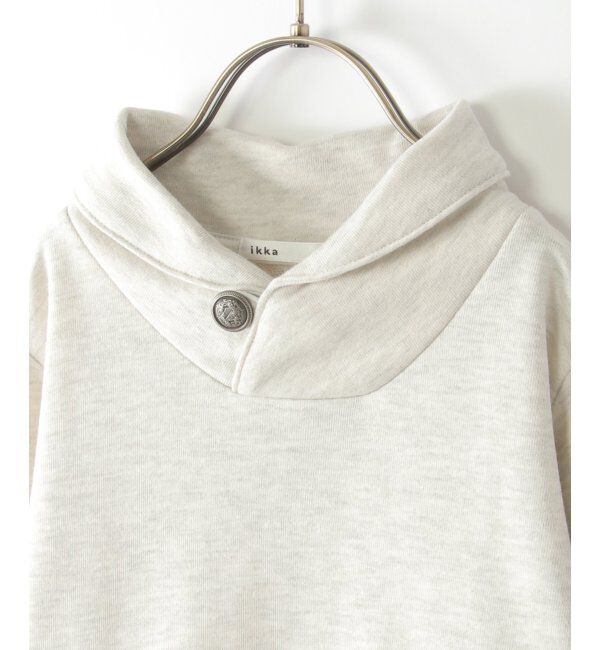 ikka kids「コンチョボタンショール襟トレーナー 2（120~160cm）」|Tシャツ・カットソー|