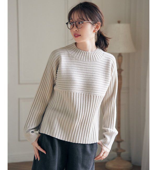 ikka「７Gワイドリブ切り替えプルオーバー」|プルオーバー|