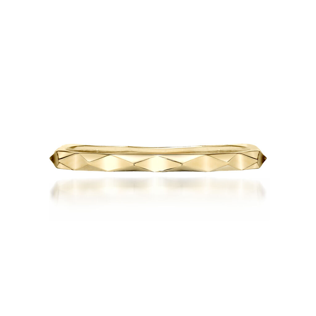 STAR JEWELRY「SPARKLE TEXTURE RING」|リング|イエローゴールド