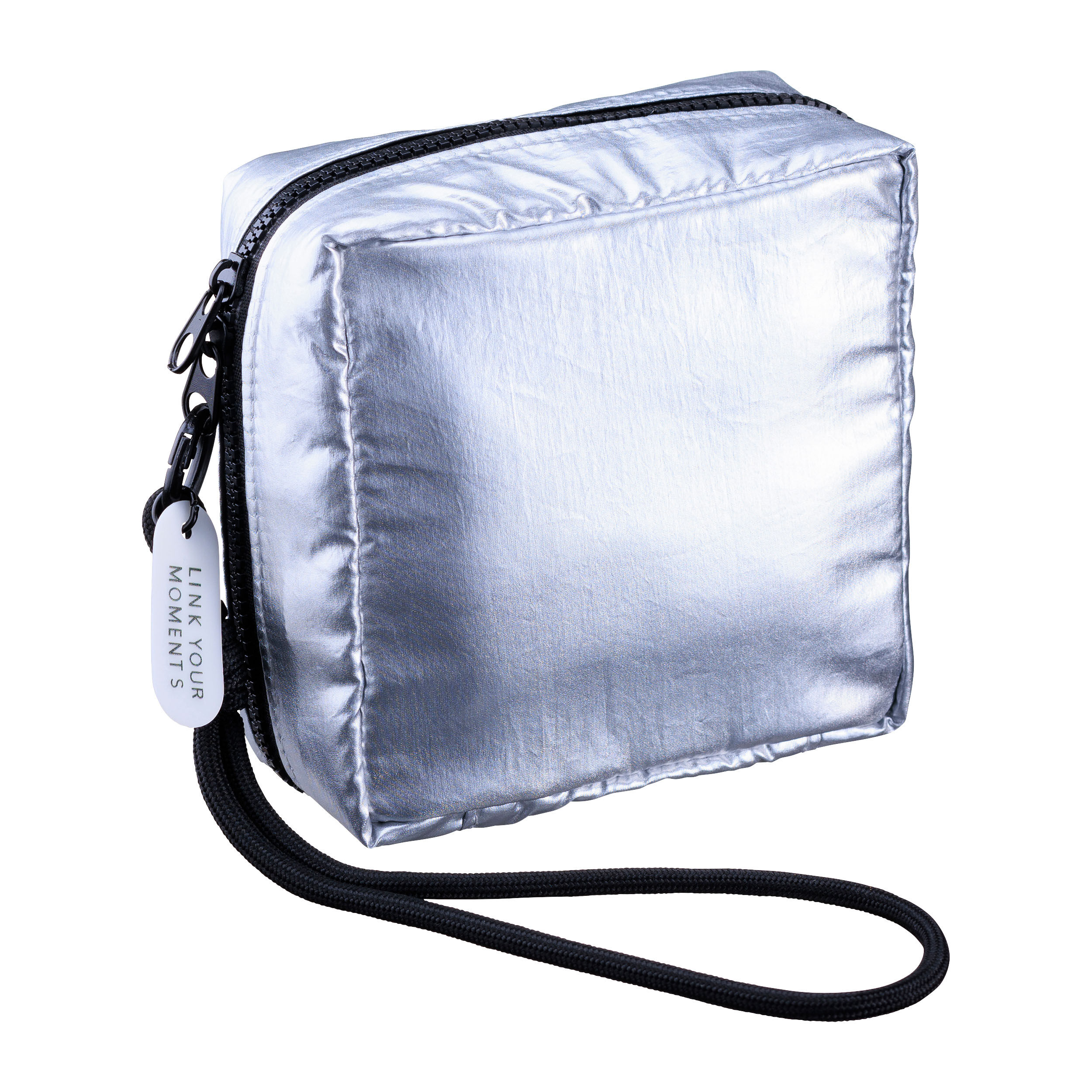  「スクエアポーチ／ハンドストラップコレクション」|ポーチ|シルバー