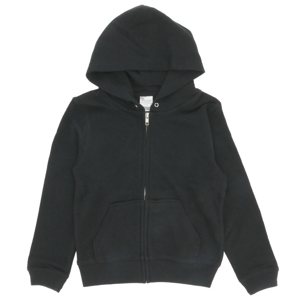 BACKYARD FAMILY「パーカー キッズ 通販 ジュニア パーカ ジップアップ ジップアップライトパーカー スエット」|その他ベビーウェア|ブラック1