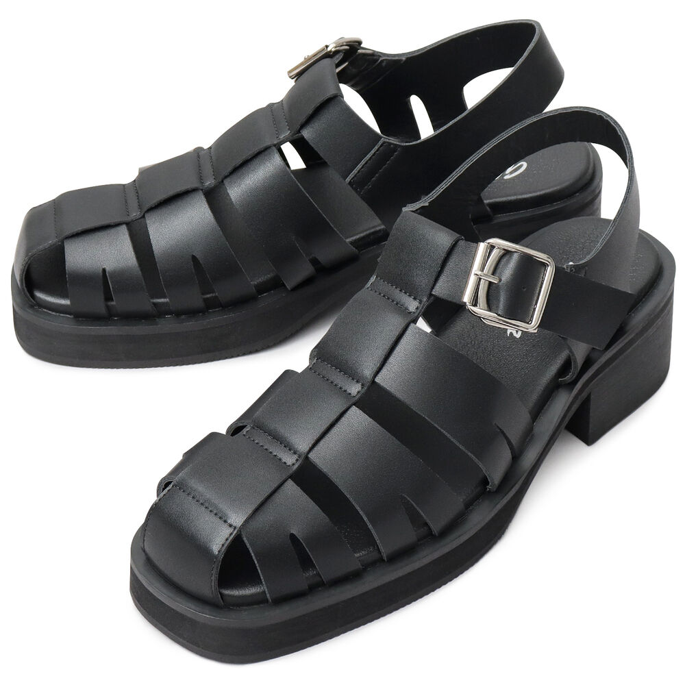 BACKYARD FAMILY「グラベラ サンダル glabella GLBT-284 通販 グルカサンダル メンズ」|サンダル|ブラック1