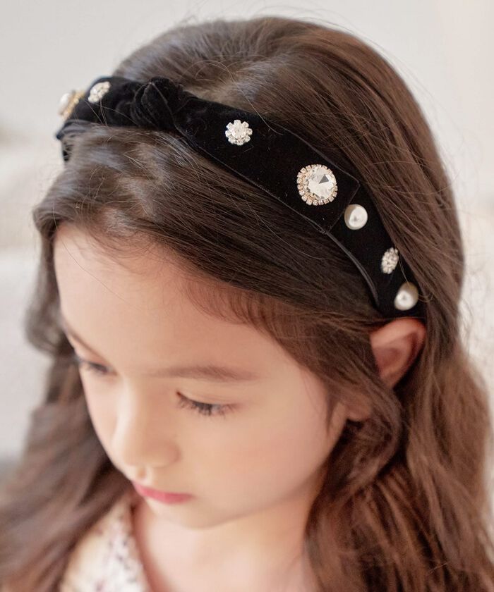 BACKYARD FAMILY「Rora カチューシャ 通販 リボン パール キラキラ 48502102 髪飾り ヘッドドレス」|その他|