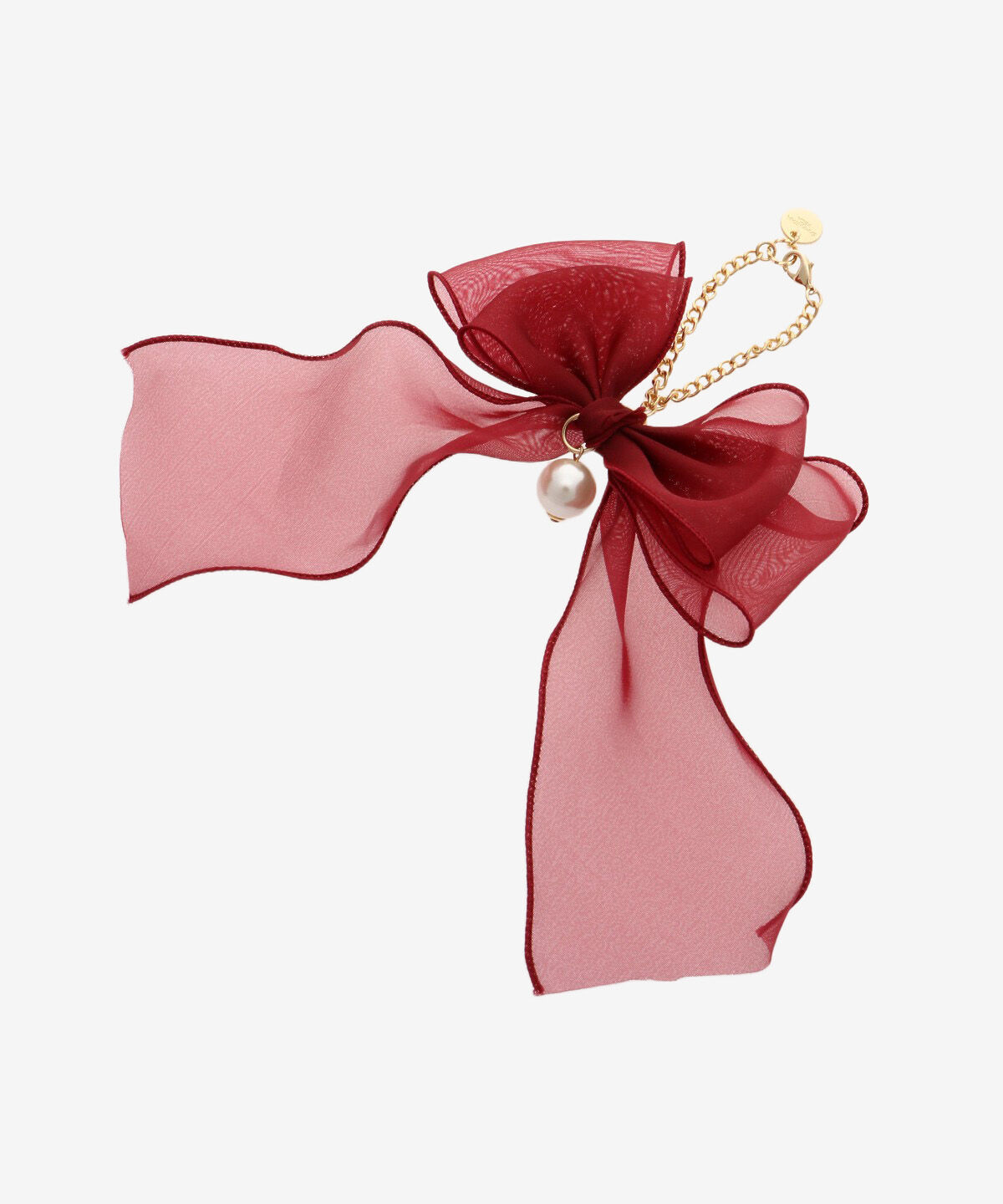 Samantha Vega「オーガンジーリボンチャーム」|チャーム・キーホルダー|レッド