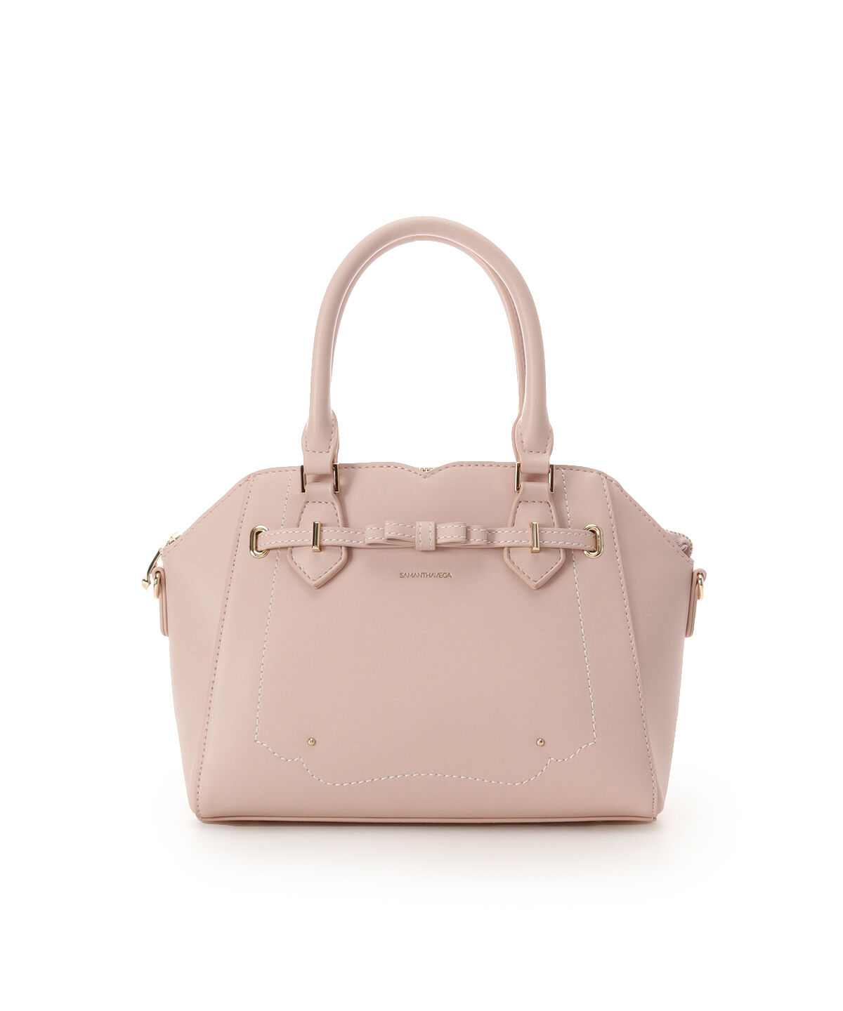Samantha Vega「バレッタリボンハンドバッグ」|ハンドバッグ|ピンク