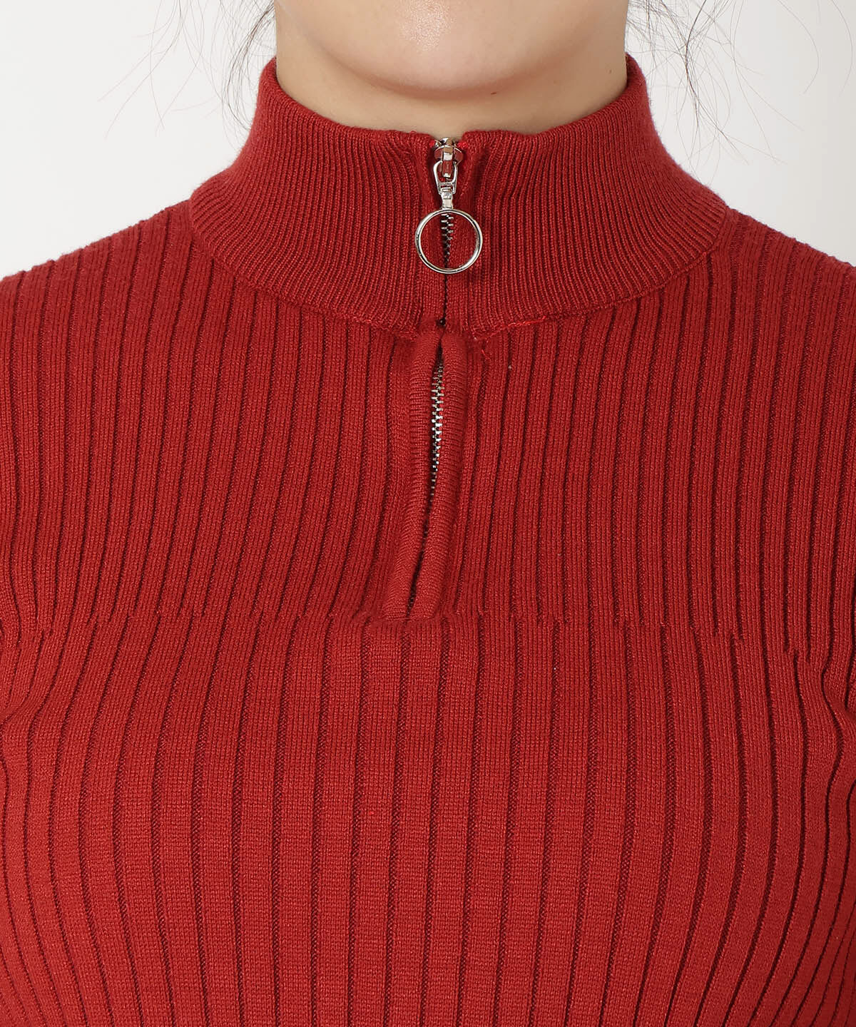 REDYAZEL「ジップアップニット」|ニット・セーター|