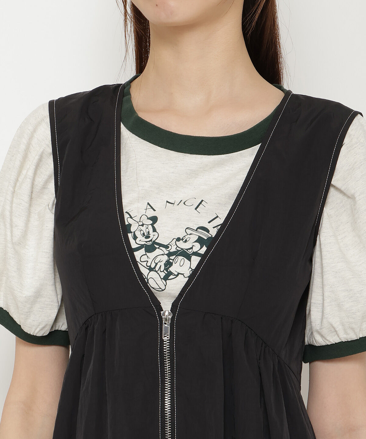 REDYAZEL「フロントジップジャンスカ」|ジャンパースカート|