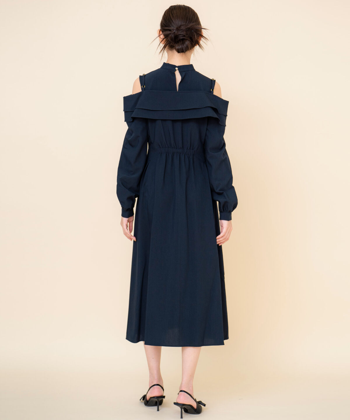 REDYAZEL「オープンショルダーシャツワンピース」|ワンピース|