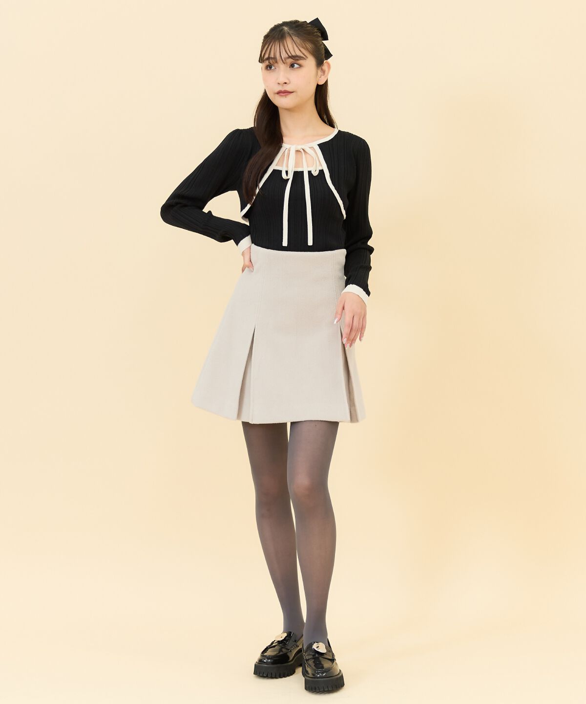 REDYAZEL「ボレロレイヤードデザインニット」|ニット・セーター|