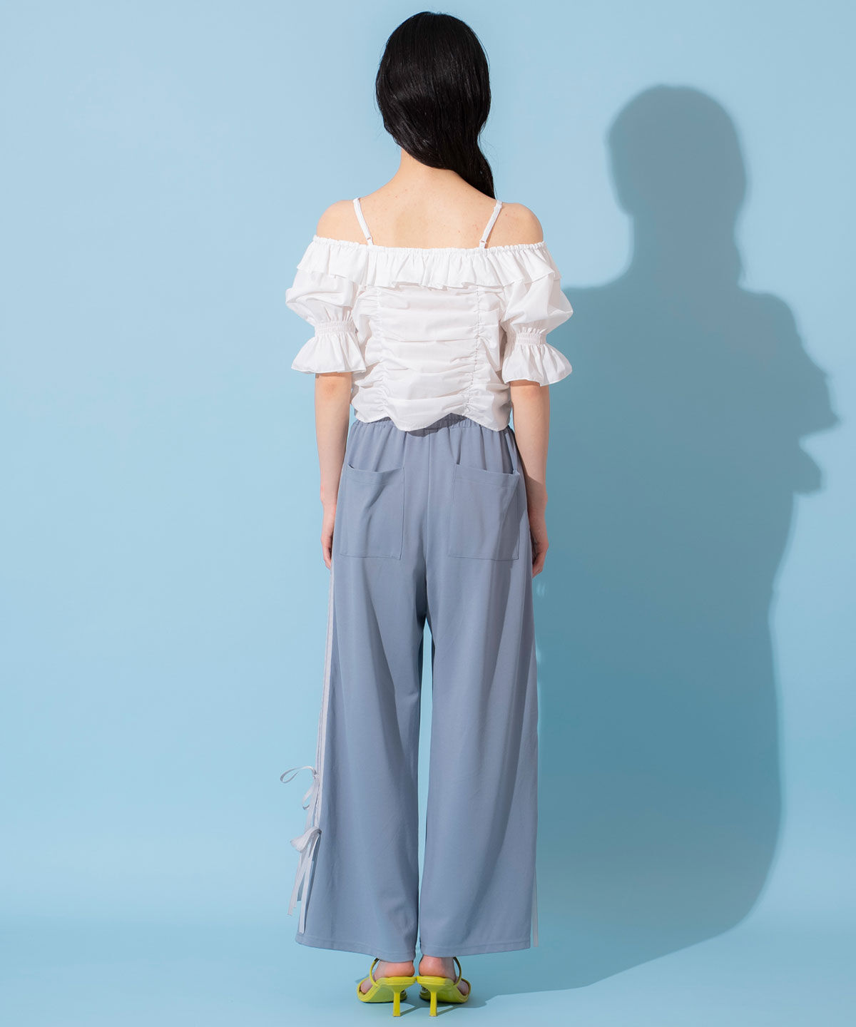 REDYAZEL「ダブルリボンラインイージーパンツ」|その他|