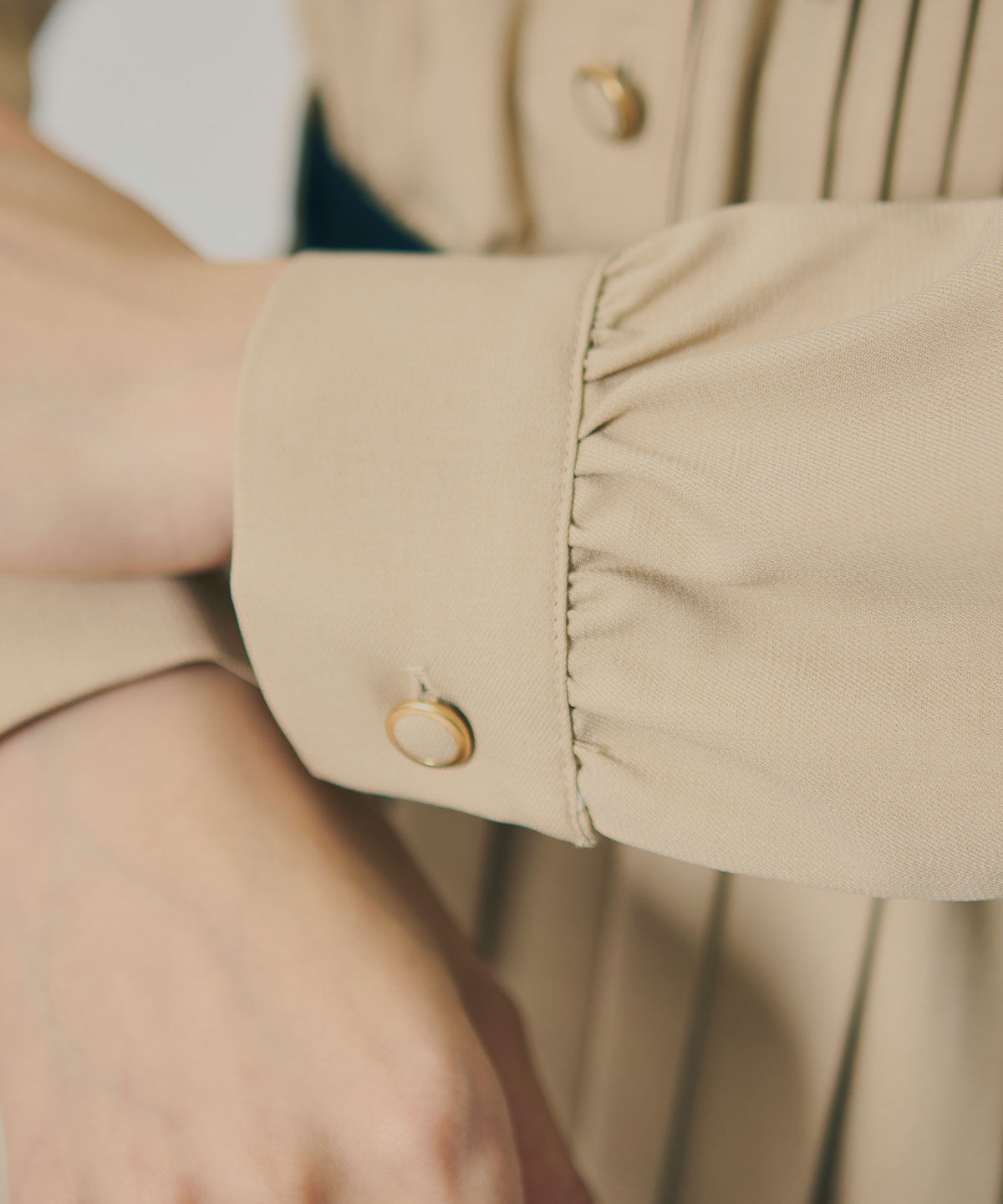 REDYAZEL「プリーツボウタイシャツロングワンピース」|ワンピース|