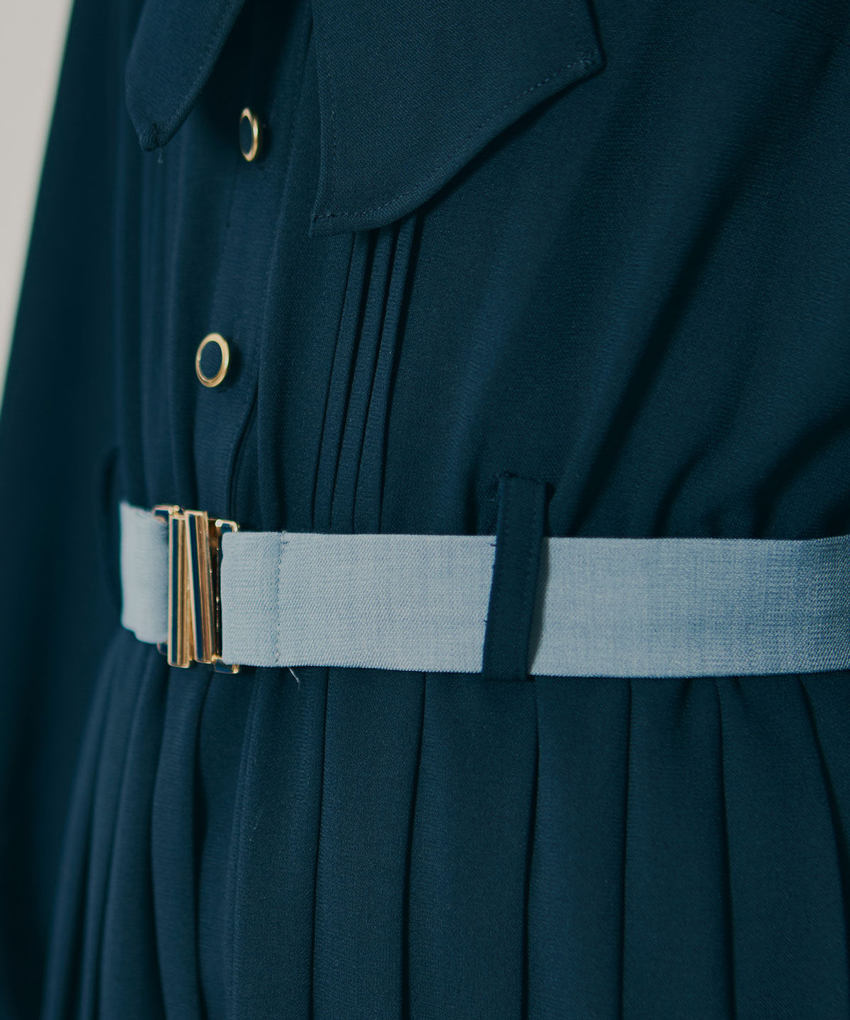 REDYAZEL「プリーツボウタイシャツロングワンピース」|ワンピース|