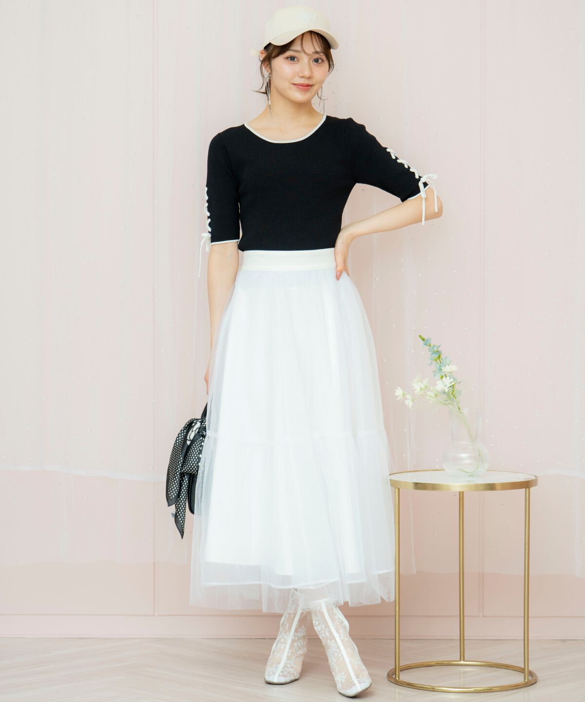 WILLSELECTION「袖レースアップニット」|ニット・セーター|