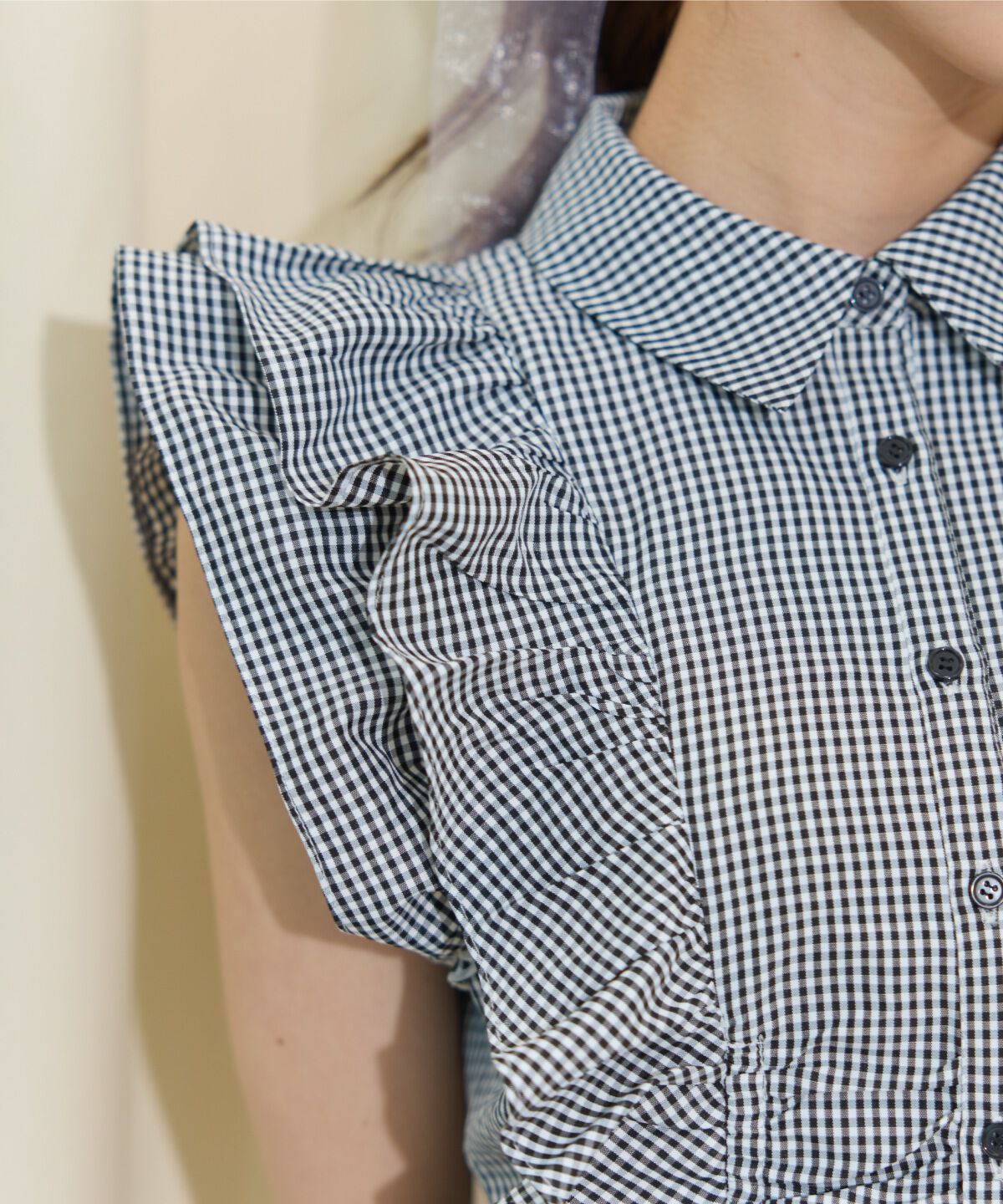 WILLSELECTION「ギャザーリボンフリルスリーブブラウス」|シャツ・ブラウス|