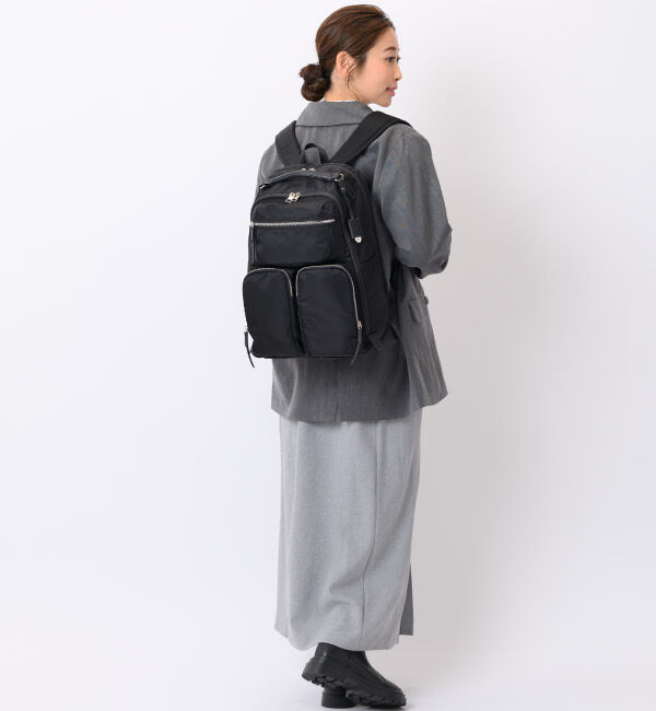 W&.Day/Night「W&.Day/Night ミュッケ オーガナイズドリュック A4サイズ 14.0インチPC収納 大容量 15576」|リュック|