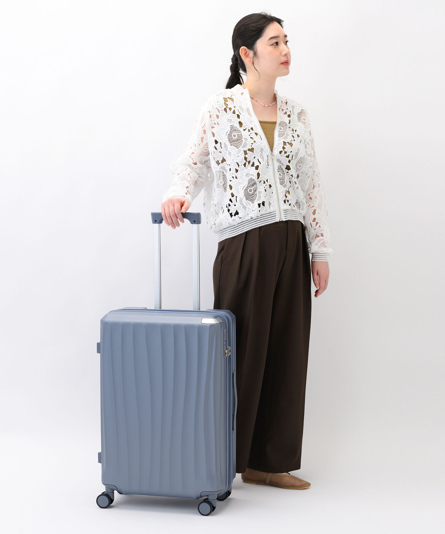 W&.Day/Night「W&.Day/Night スオラ スーツケース Mサイズ 63／78L  09102」|キャリーケース|