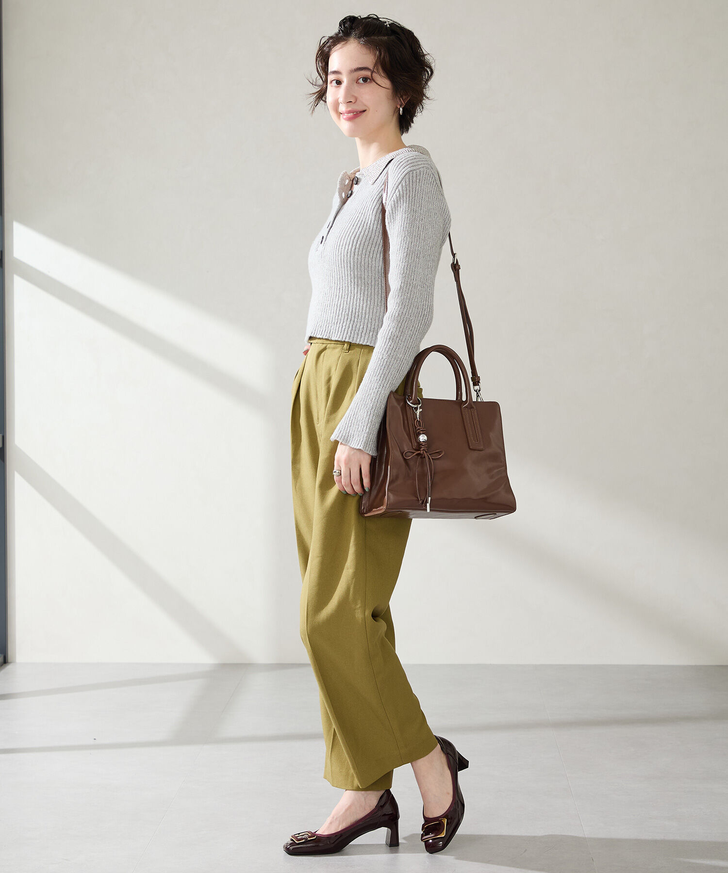 ORiental TRaffic「● 大容量 ●チャーム付き ボストン バッグ /BA-268 ヴィンテージ」|ボストンバッグ|