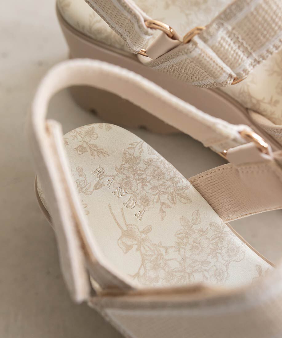  「2WAY トワルドゥジュイ リボンスポーツサンダル」|サンダル|