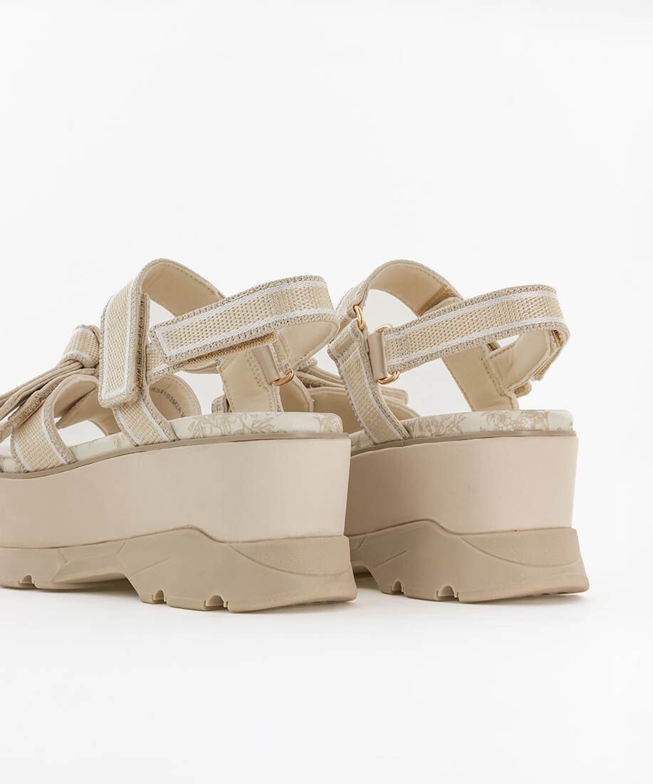  「2WAY トワルドゥジュイ リボンスポーツサンダル」|サンダル|