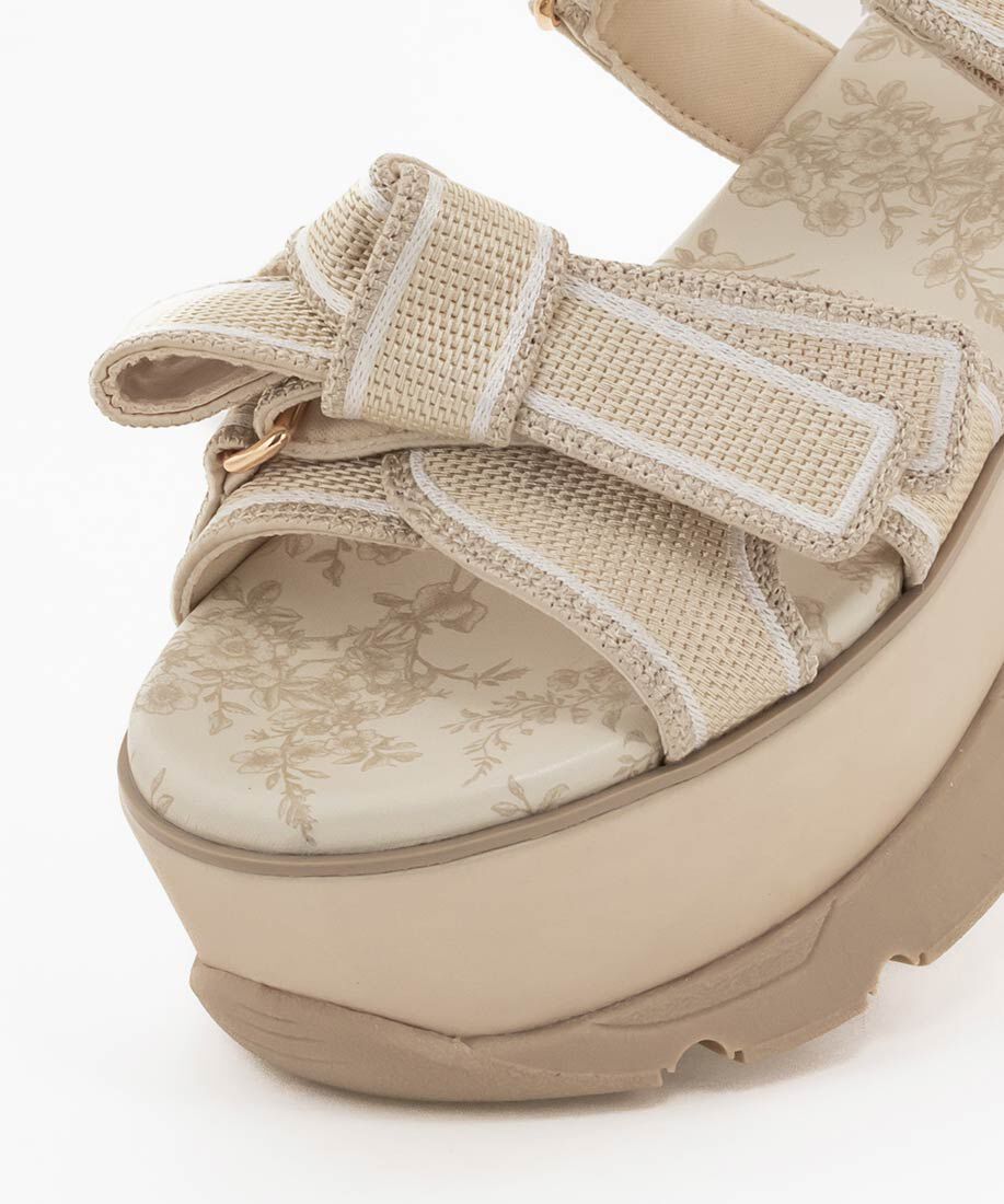  「2WAY トワルドゥジュイ リボンスポーツサンダル」|サンダル|