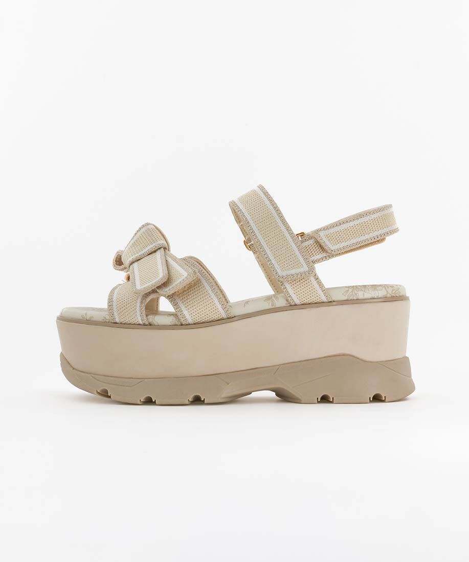  「2WAY トワルドゥジュイ リボンスポーツサンダル」|サンダル|