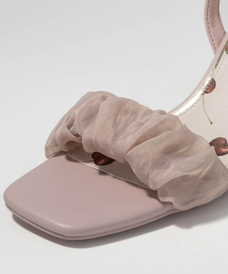  「チェリーヒールストラップサンダル」|サンダル|