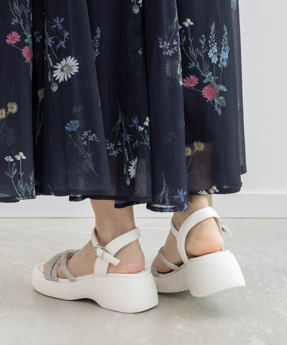  「ビジュークロスストラップスポーツサンダル」|サンダル|