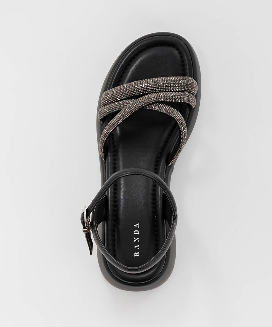  「ビジュークロスストラップスポーツサンダル」|サンダル|