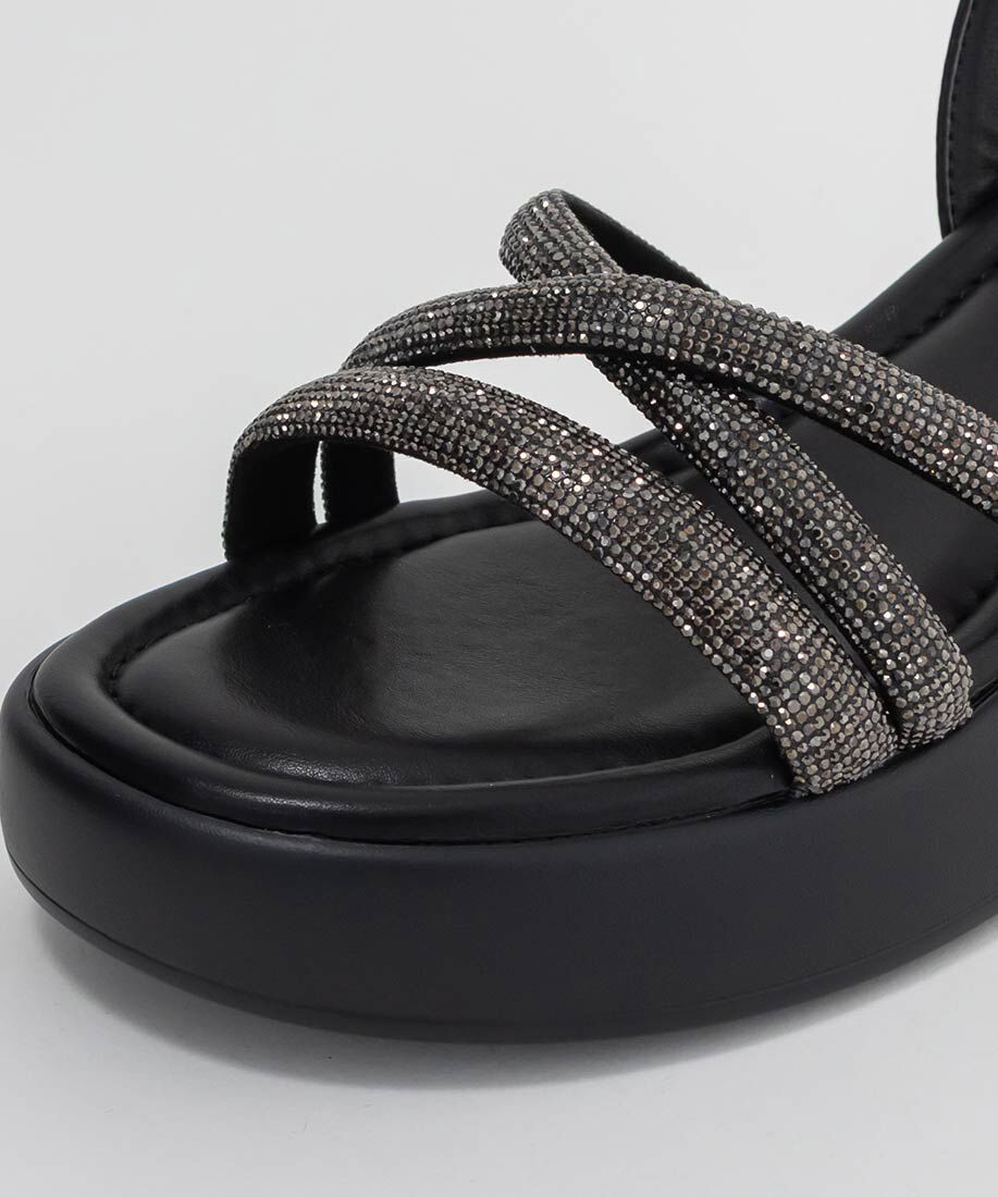  「ビジュークロスストラップスポーツサンダル」|サンダル|