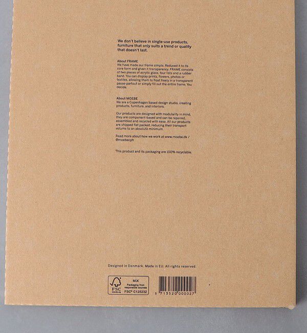 Style for Living「＜MOEBE＞FRAME A3 オーク」|その他|