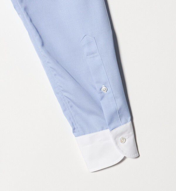 UNITED ARROWS「イージーケア AG マイクロチェック セミワイド クレリックカラーシャツ -抗菌防臭-」|シャツ・ブラウス|