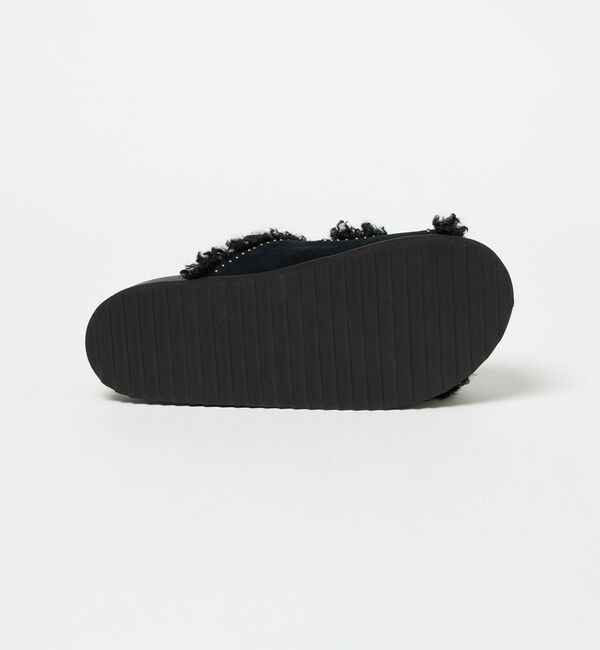 UNITED ARROWS「フェイクファー 2ライン スタッズ サンダル」|サンダル|